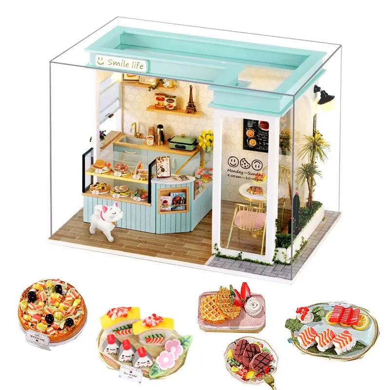 DIY Wooden Dollhouse With Light