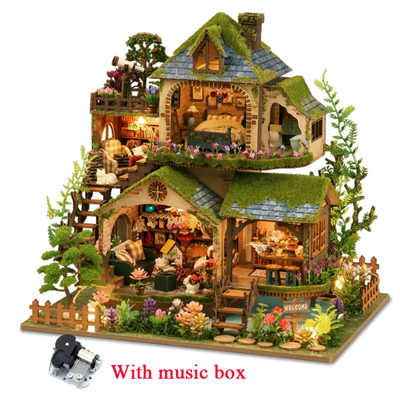 DIY Wooden Forest Doll Houses