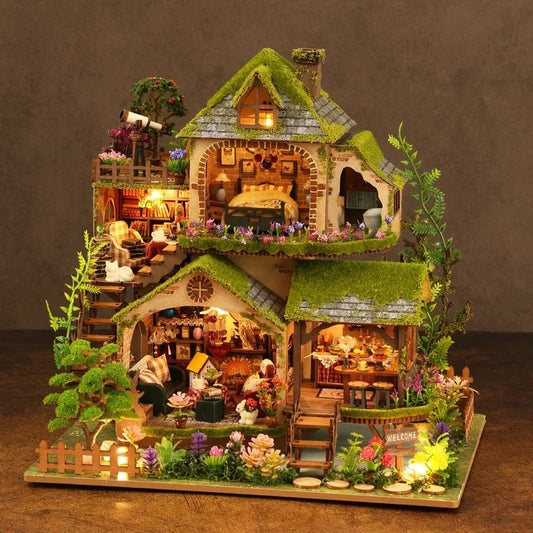 DIY Wooden Forest Doll Houses