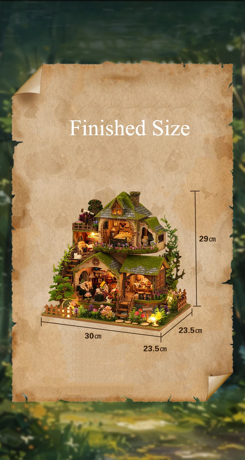 DIY Wooden Forest Doll Houses