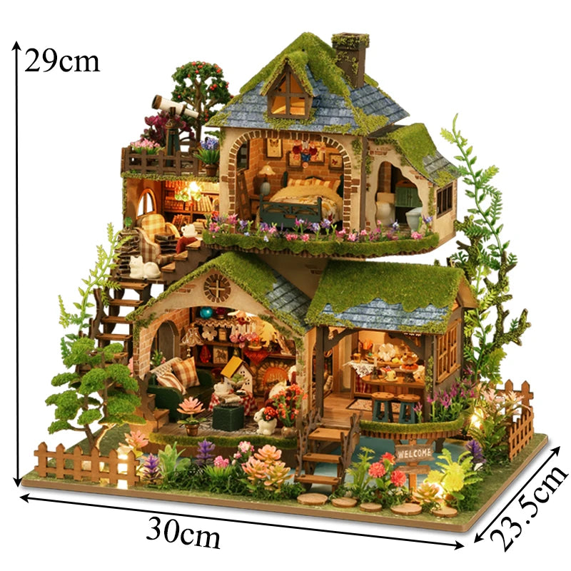 DIY Wooden Forest Doll Houses