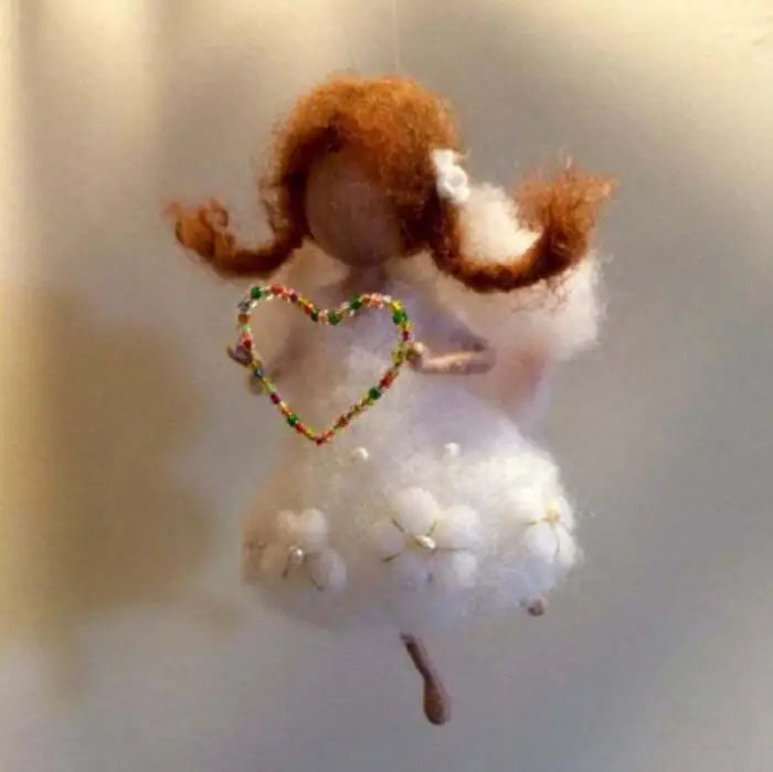 DIY Wool Felt Fairy Doll Keychain Craft