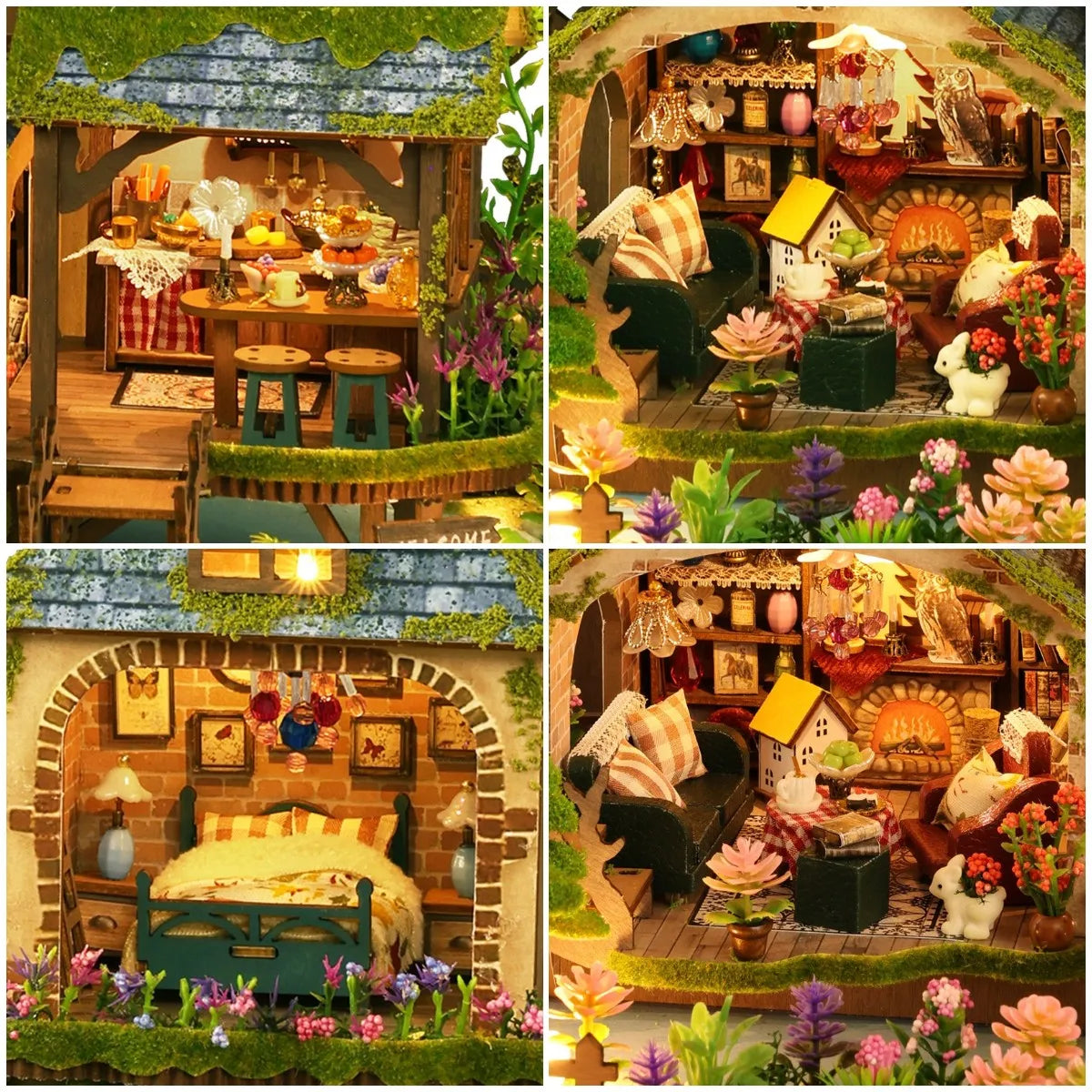 DIY Wooden Forest Doll Houses