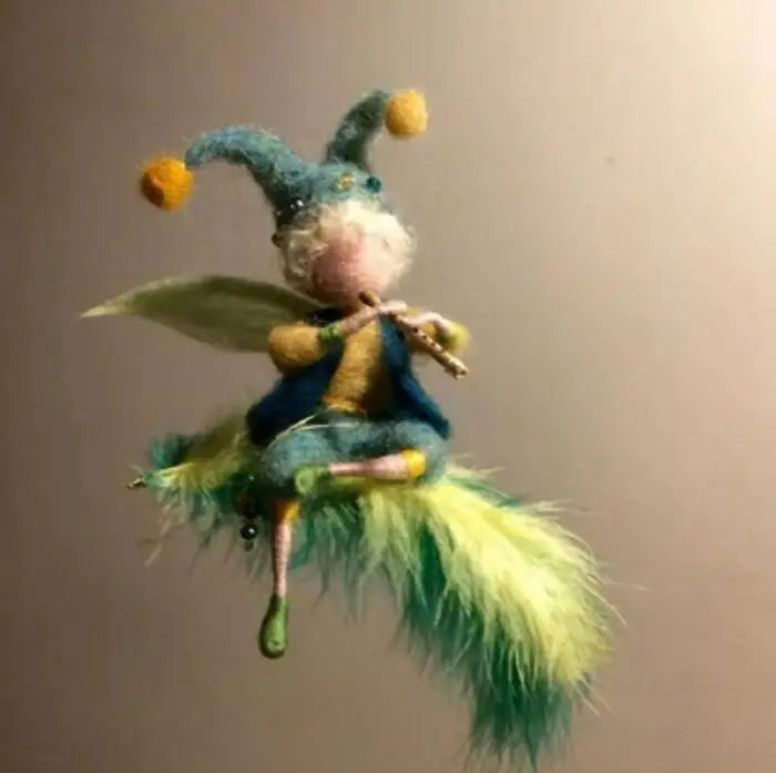 DIY Wool Felt Fairy Doll Keychain Craft