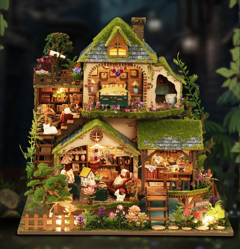 DIY Wooden Forest Doll Houses