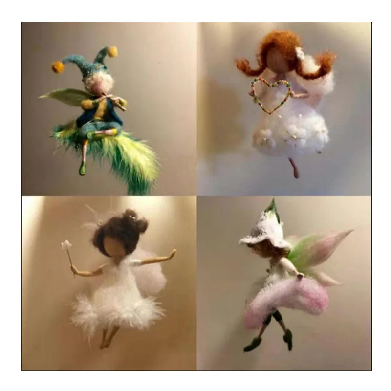 DIY Wool Felt Fairy Doll Keychain Craft
