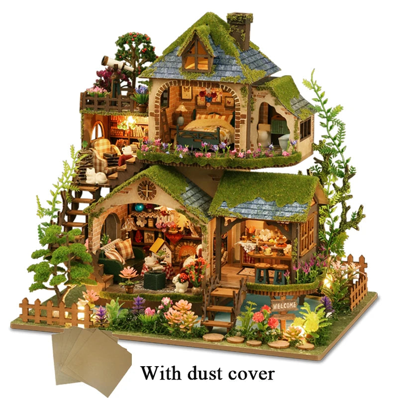 DIY Wooden Forest Doll Houses