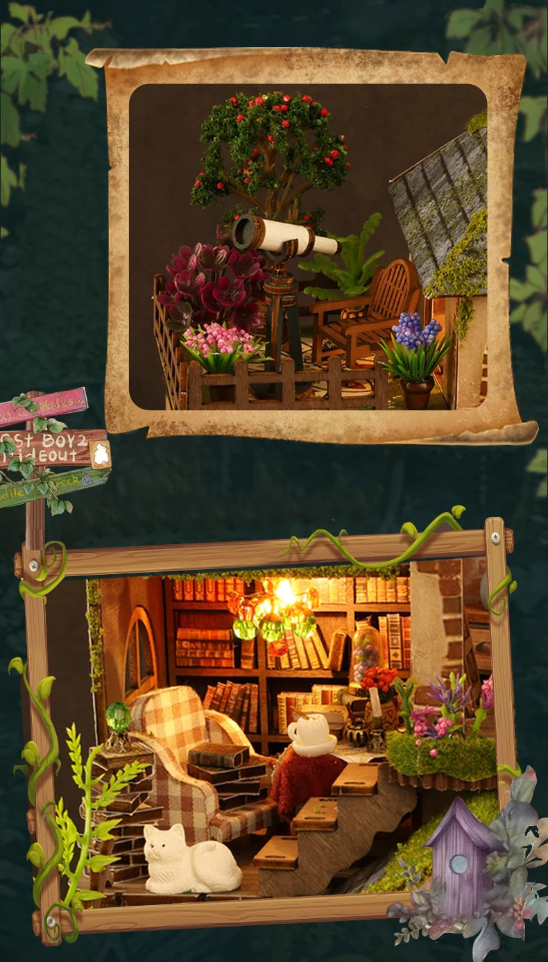 DIY Wooden Forest Doll Houses