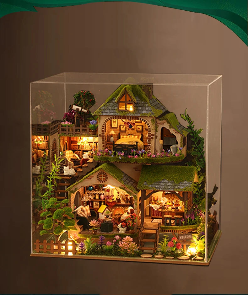 DIY Wooden Forest Doll Houses