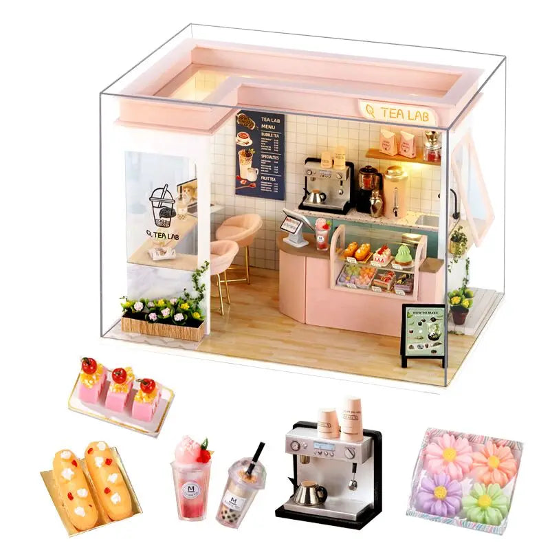 DIY Wooden Dollhouse With Light