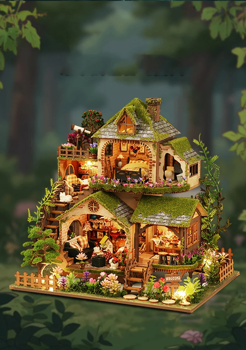 DIY Wooden Forest Doll Houses