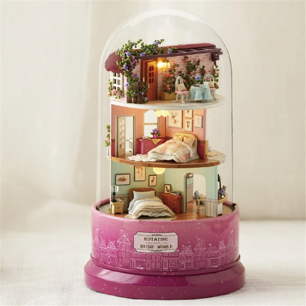 DIY Dollhouse Rotating Music Box