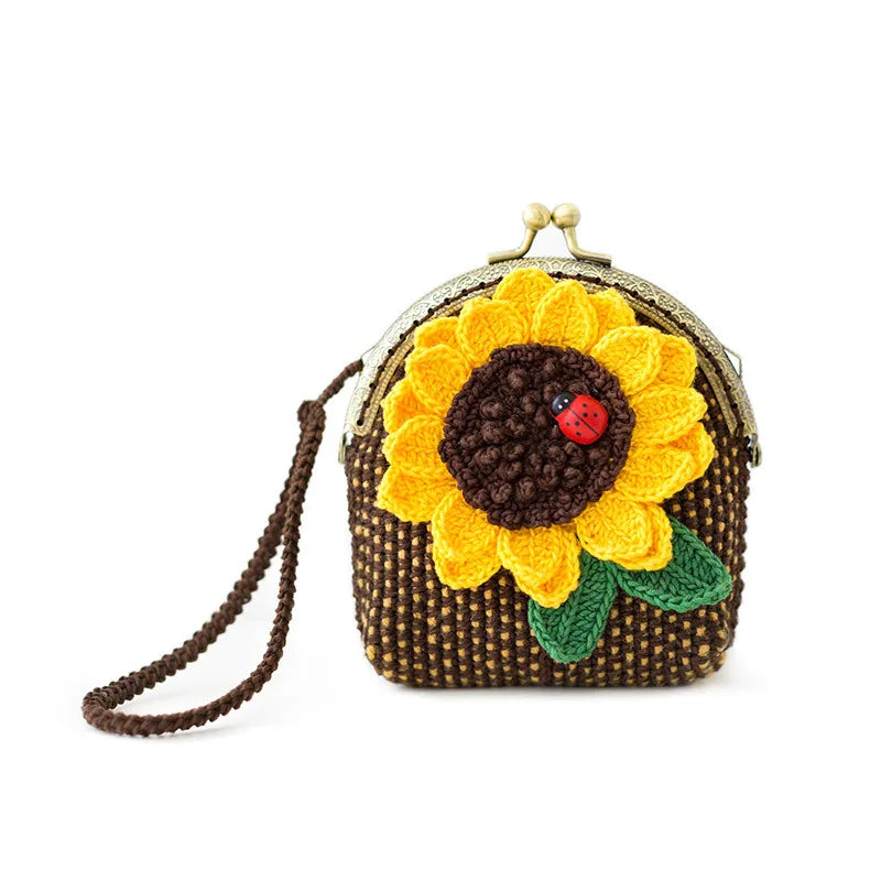DIY Sunflower Bags Crochet Knitting Kit