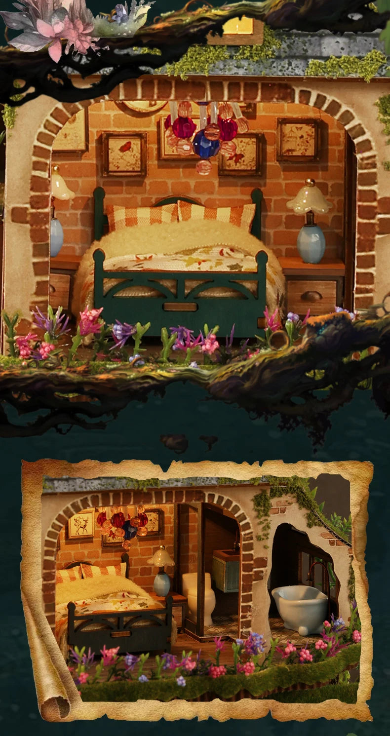 DIY Wooden Forest Doll Houses