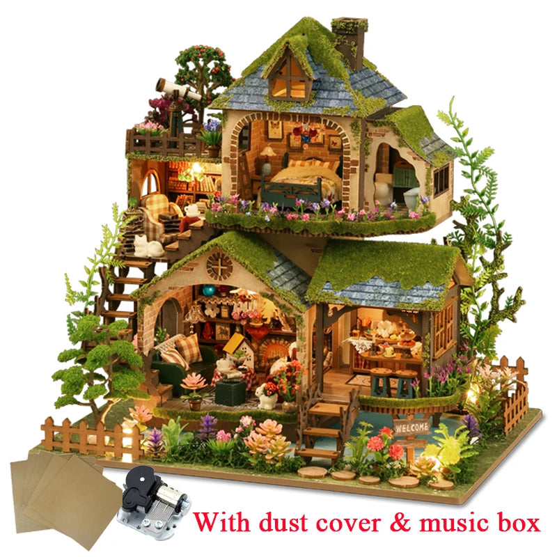 DIY Wooden Forest Doll Houses
