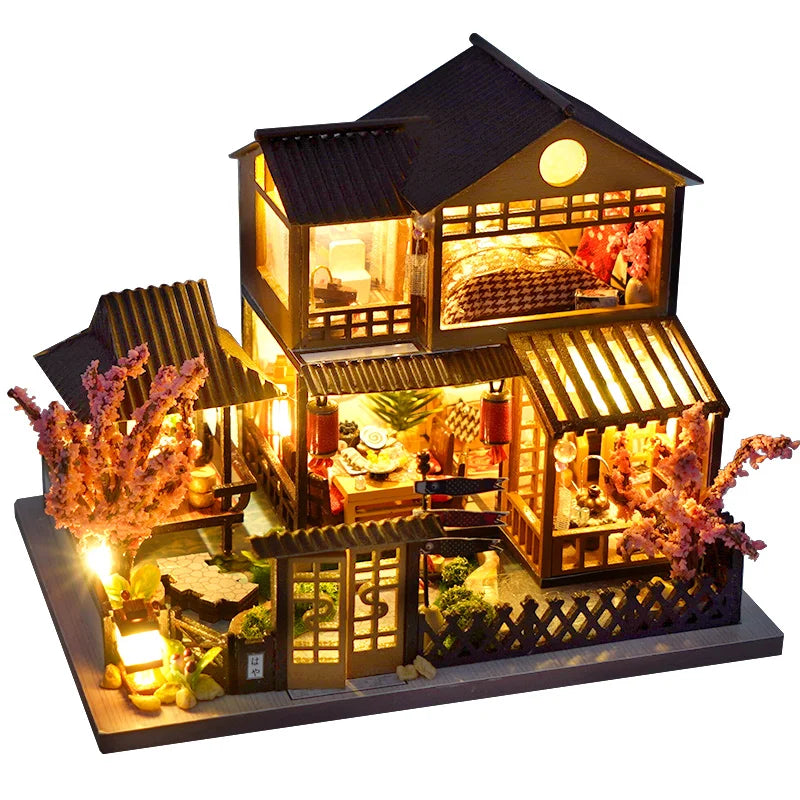 DIY Wooden Dollhouse With Light