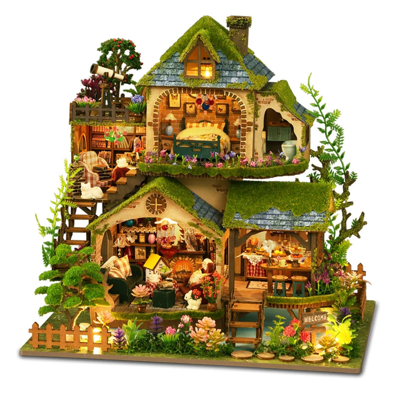 DIY Wooden Forest Doll Houses