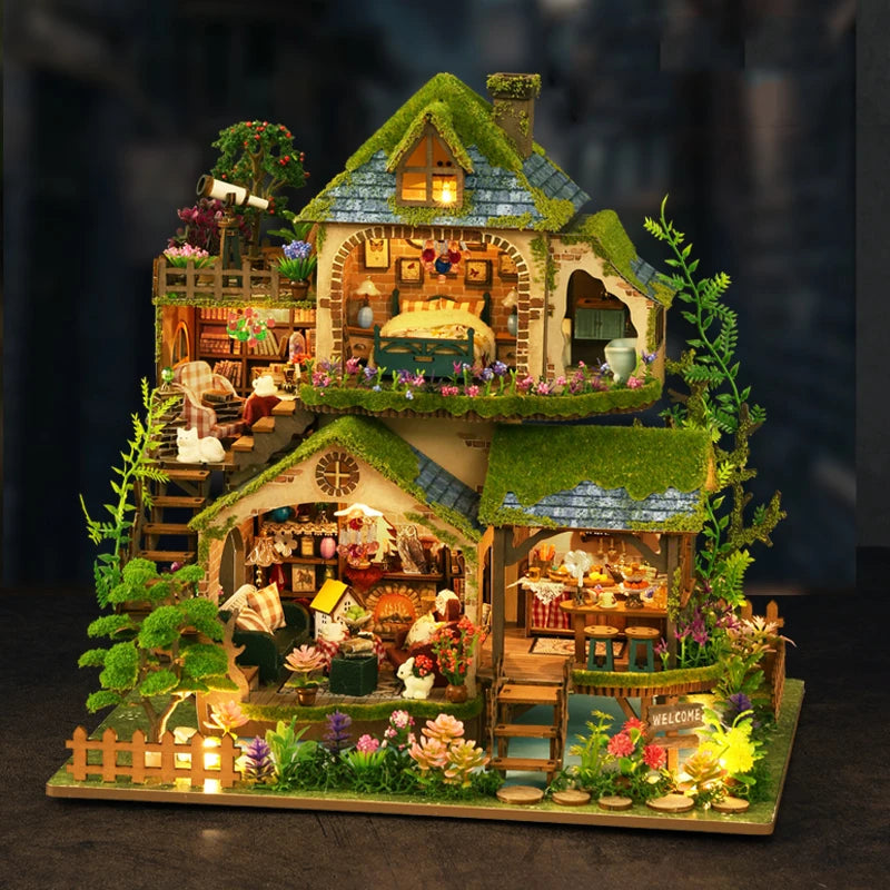 DIY Wooden Forest Doll Houses